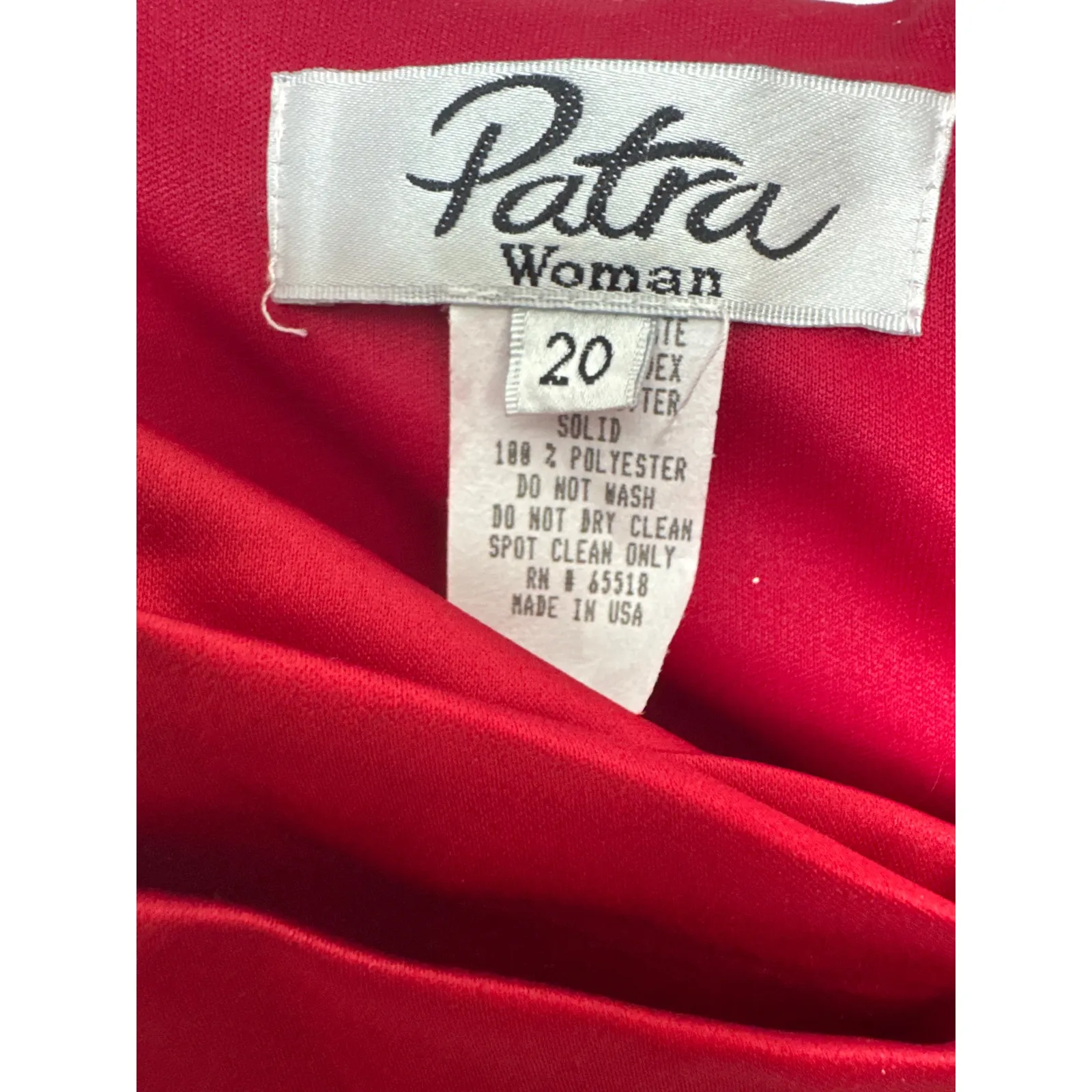 Vintage 1990s Patra Woman Burgundy Glitter Evening Dress size 20 Red - Image 11