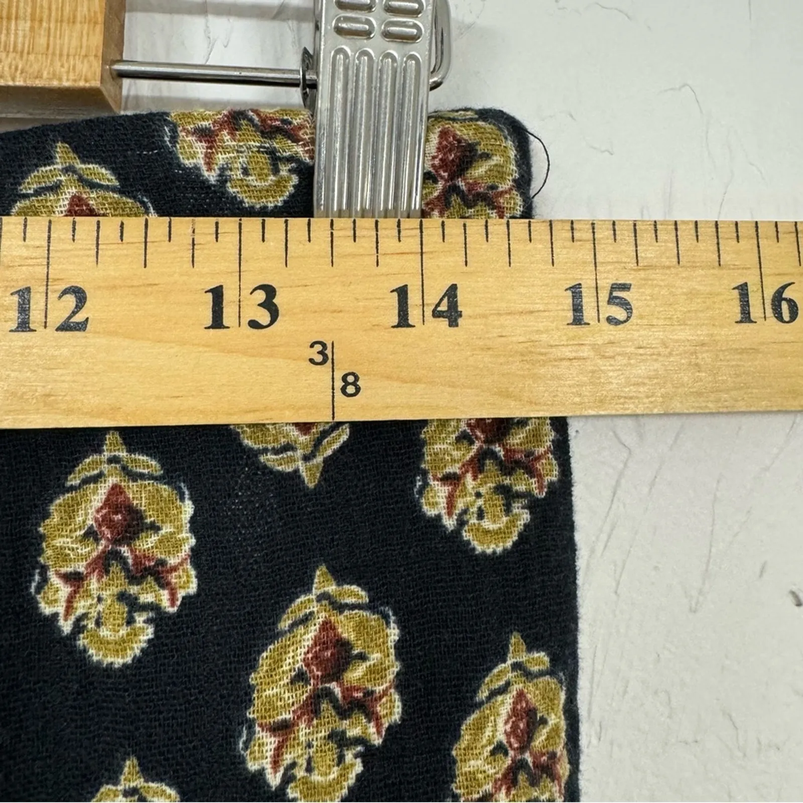 Zara Black Twisted Front Micro Mini Skirt Womens M Gathered Printed Casual - Image 8