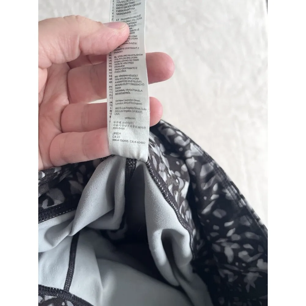 VARLEY Let's Go High-Rise 23" Legging Black/White Womens M Anthropologie - Image 7