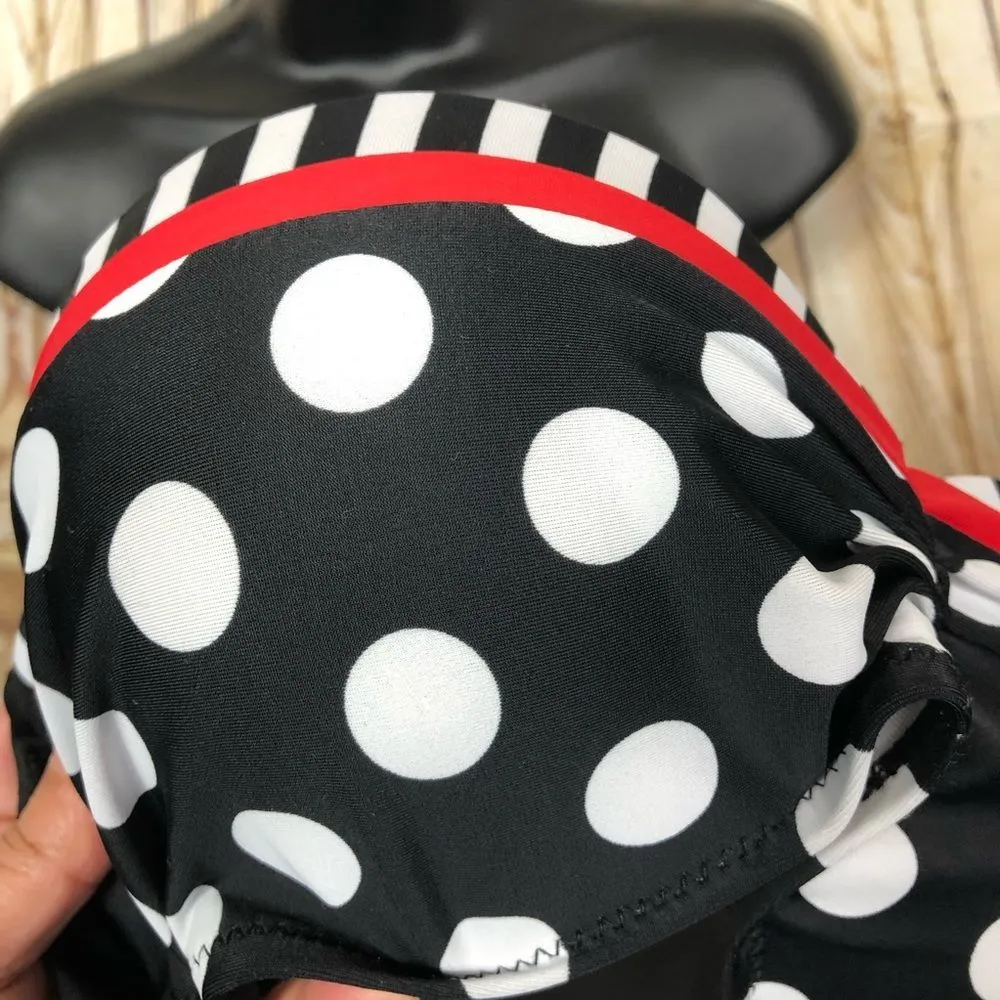 NEW! Polka dot bikini top M Black Size M - Image 5