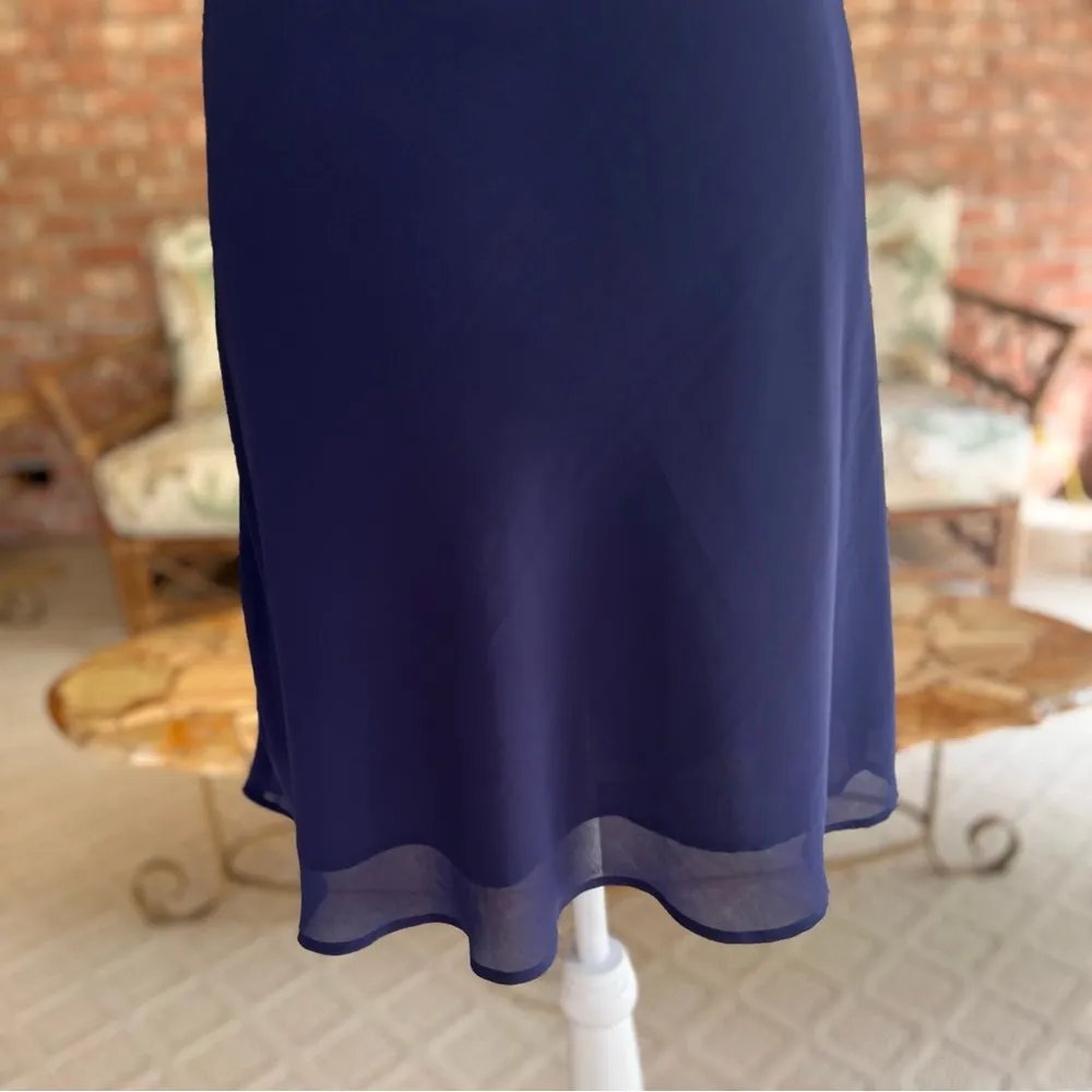 Urban Outfitters Dress Blue Ruffle Mini Slip XL (jrs) Cocktail Party Sleeveless - Image 12