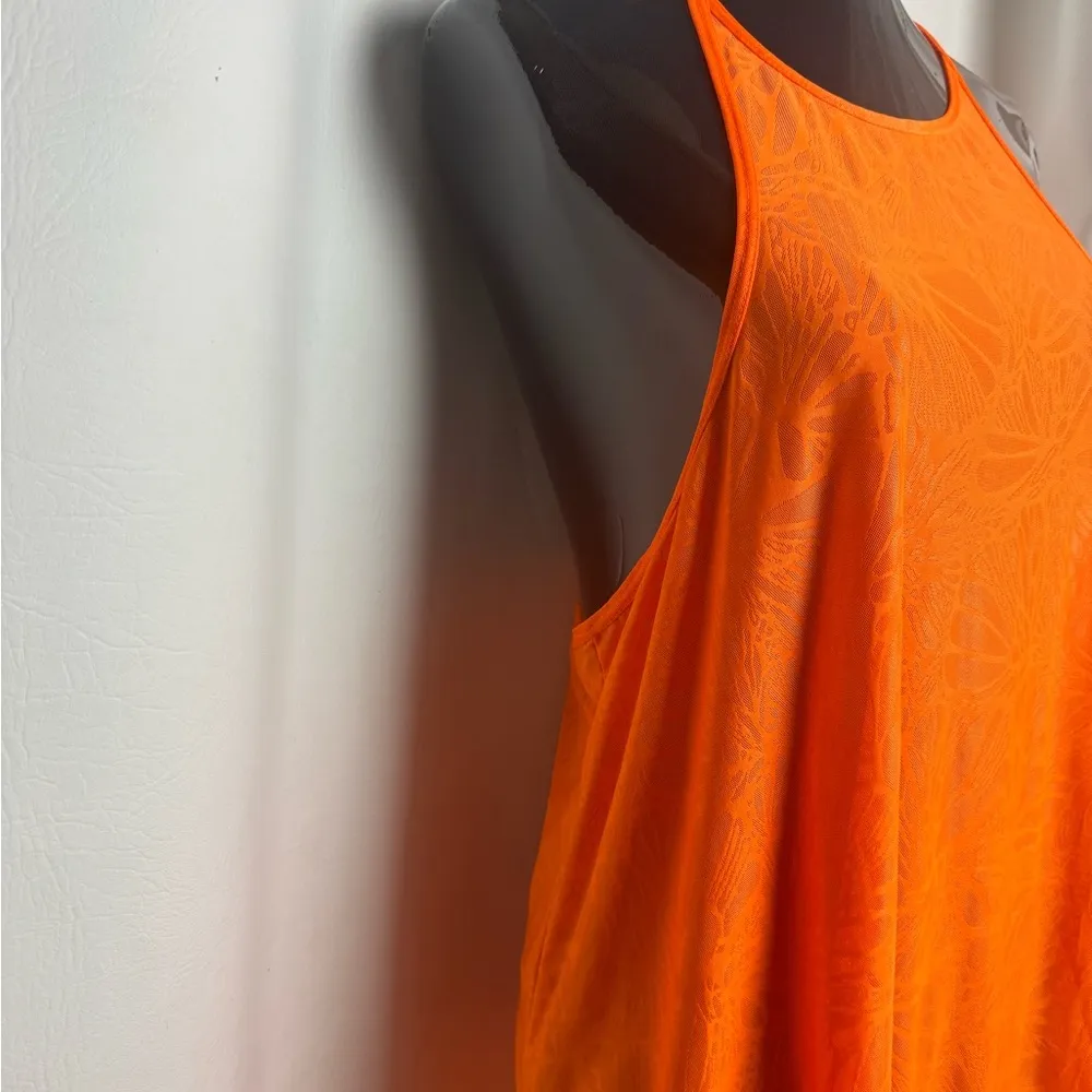 Fashion women’s Vibrant Orange swim sheer Top 4xL NWOT Size 4X - Image 2