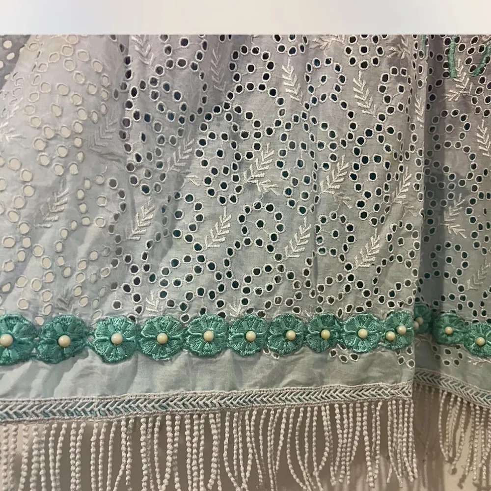 Multicolor Embroidered Dress Yellow Size L - Image 4