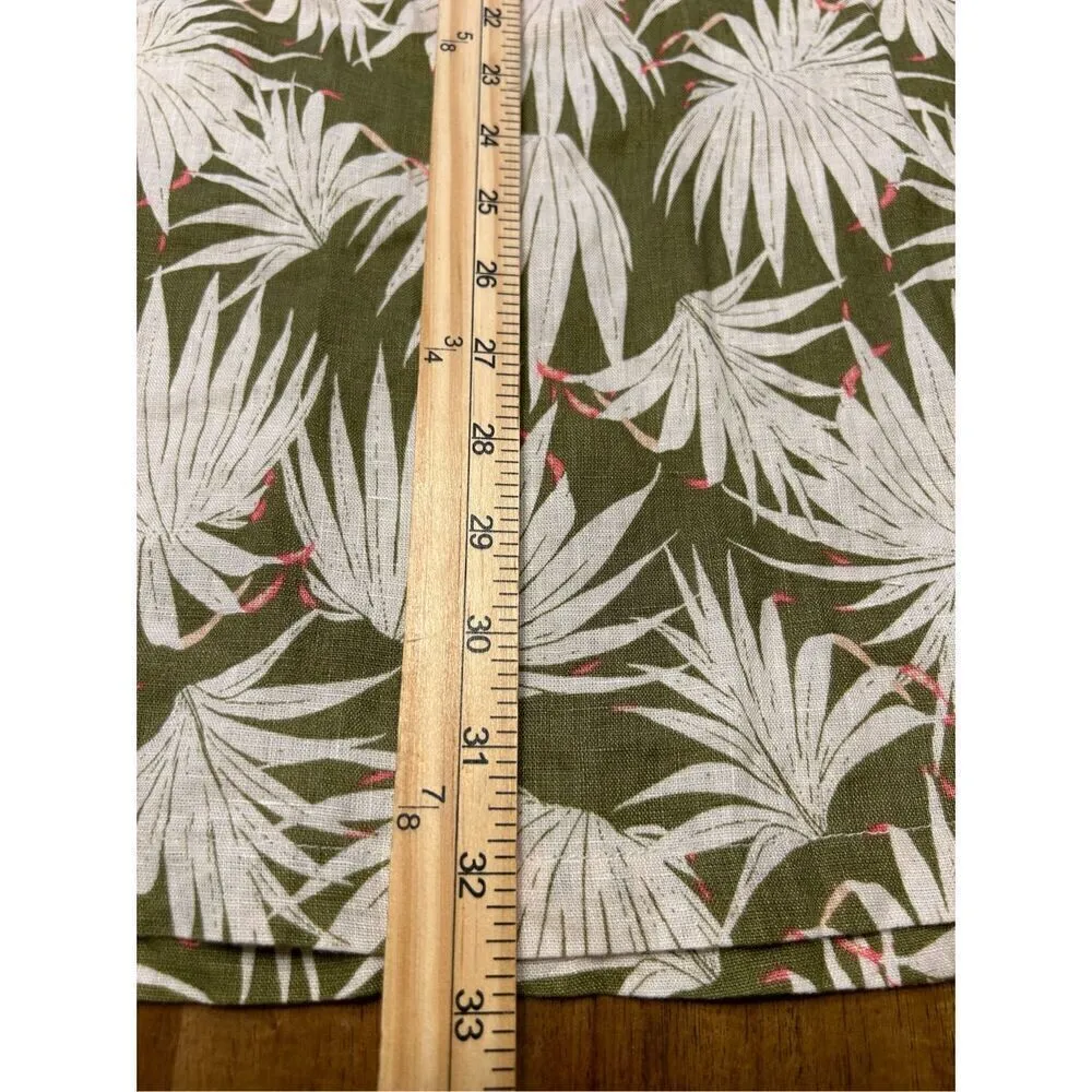 RACHEL ZOE Womens Size XSmall Sleeveless Mini Dress 100% Linen Floral Tropical - Image 8