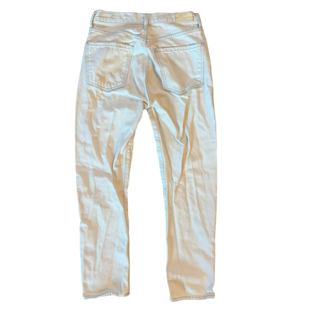 Citizens of Humanity COH Dree Crop High Rise Slim Straight Jeans Off White 26 - Image 6