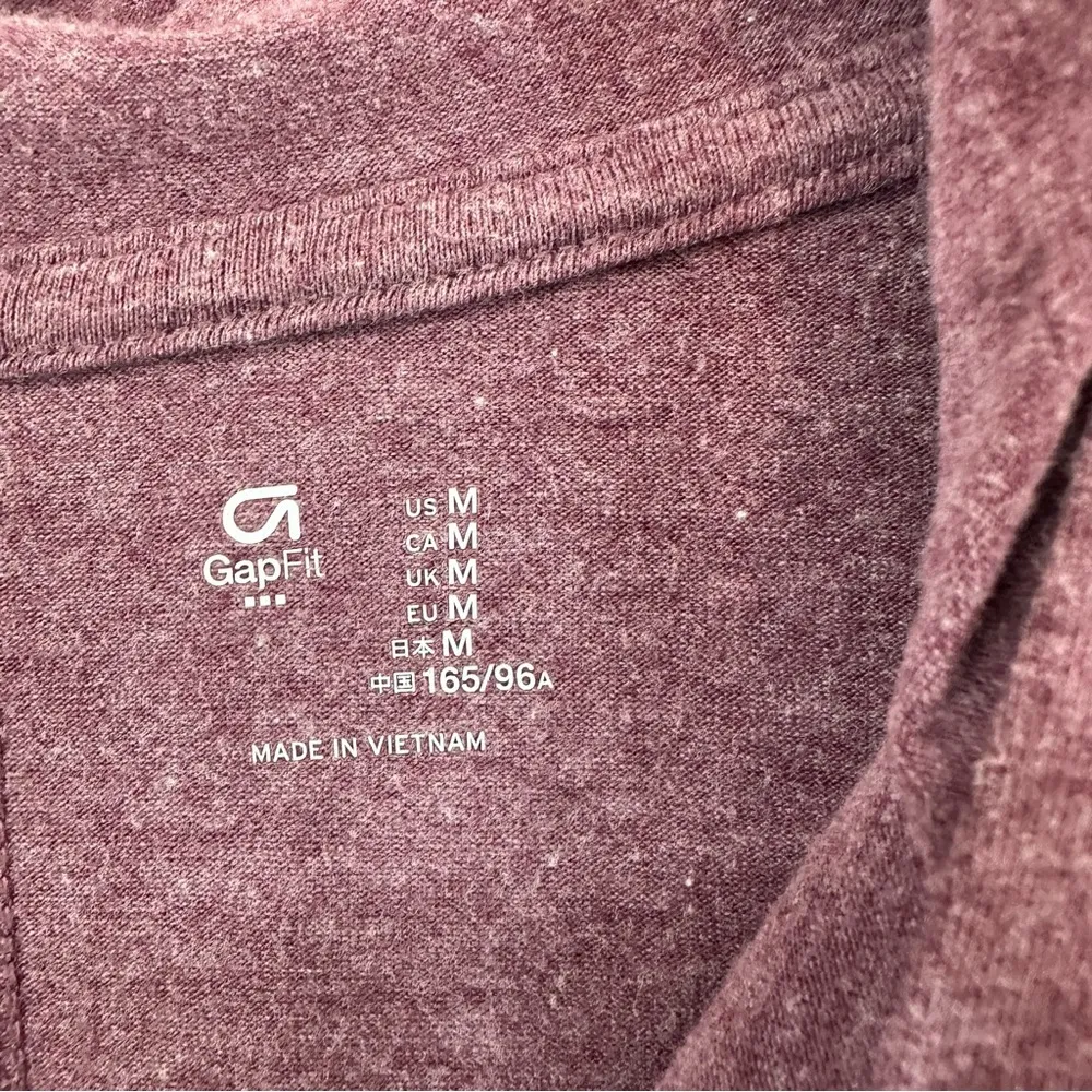 Gap Fit Long Sleeve Pullover Hoodie Activewear Womens Medium Pink - Image 5