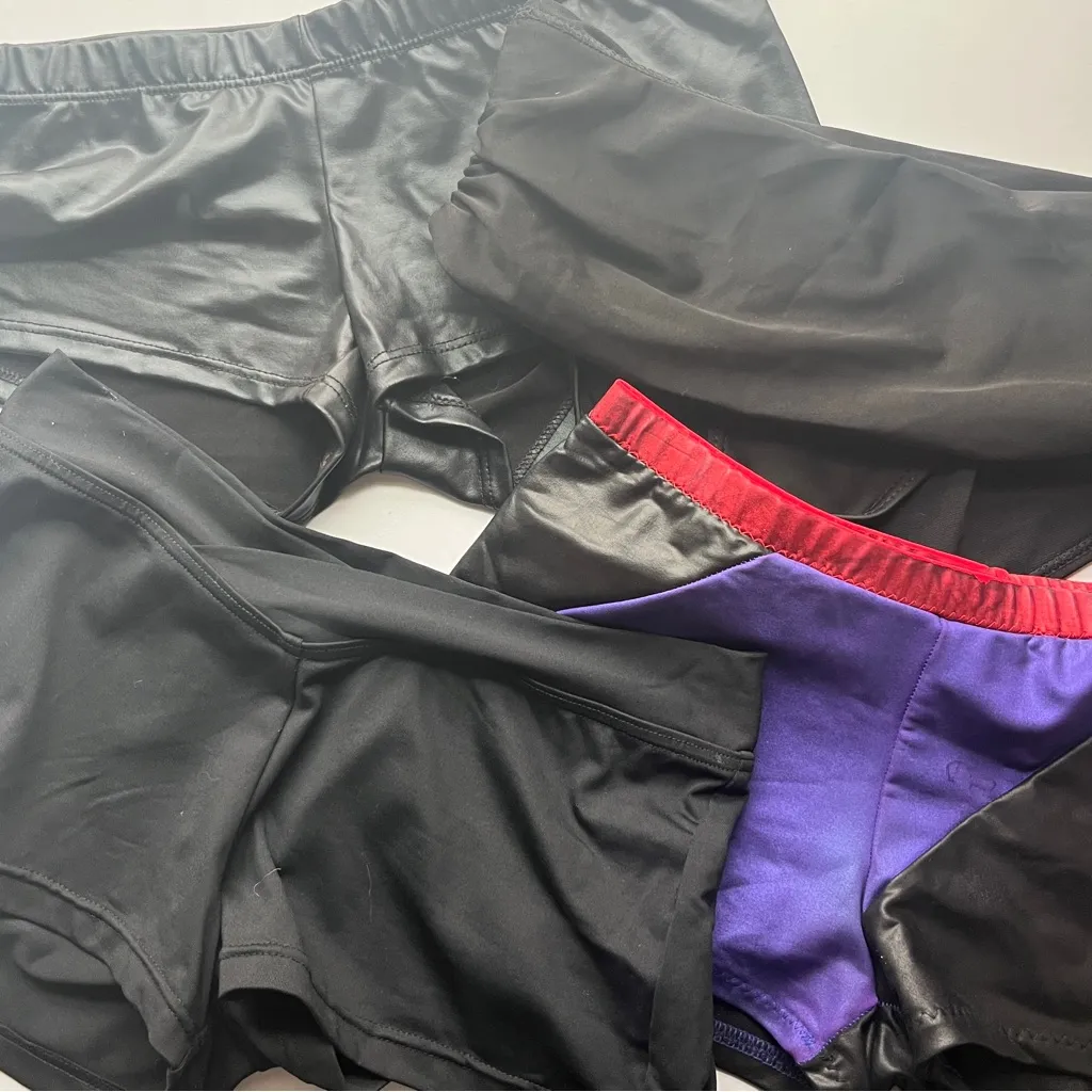 Women’s Black and Purple Mini Short Set Small Medium - Image 7