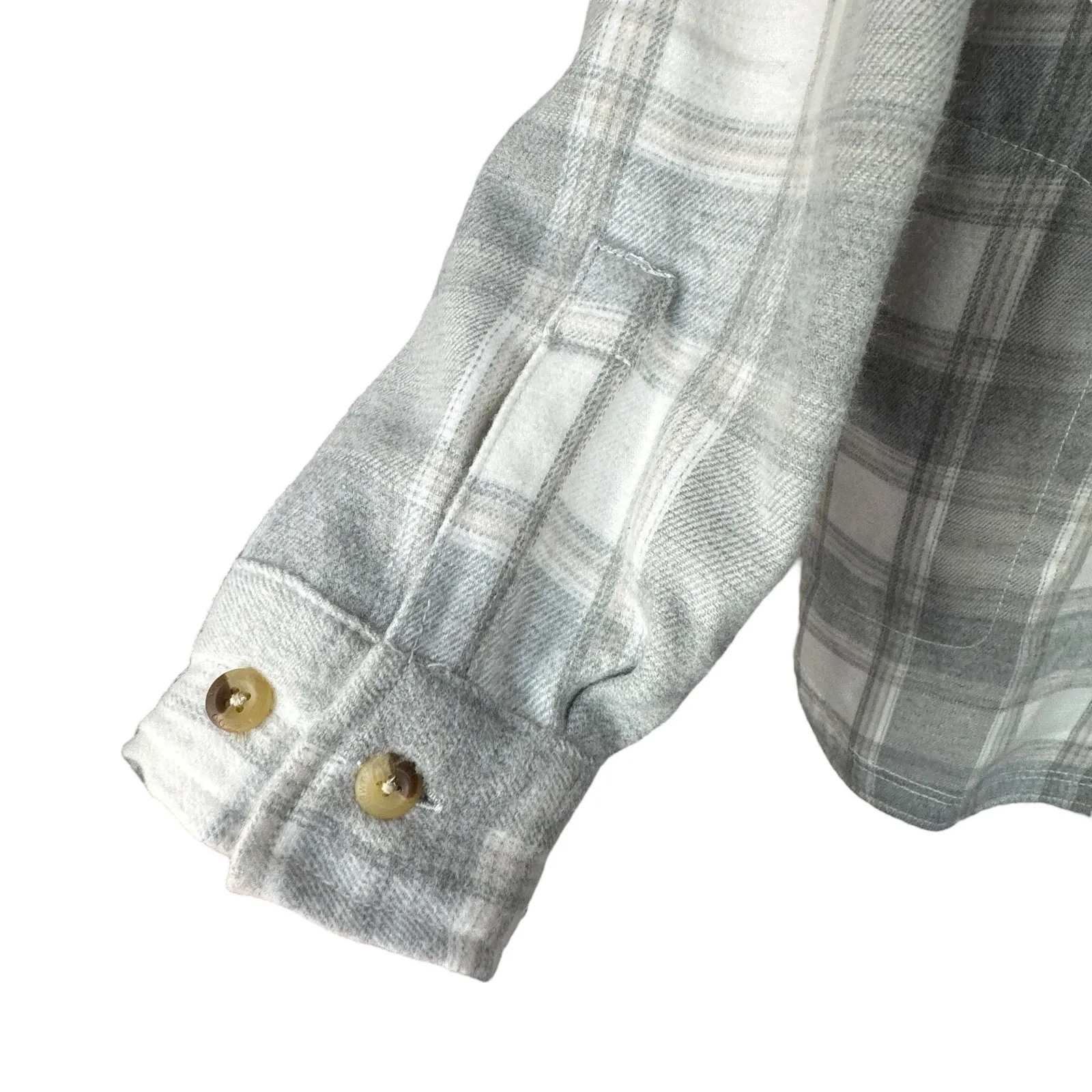 Columbia Womens X-Large Flannel Jacket Shacket Plaid Button-Up Pockets Collared - Image 3