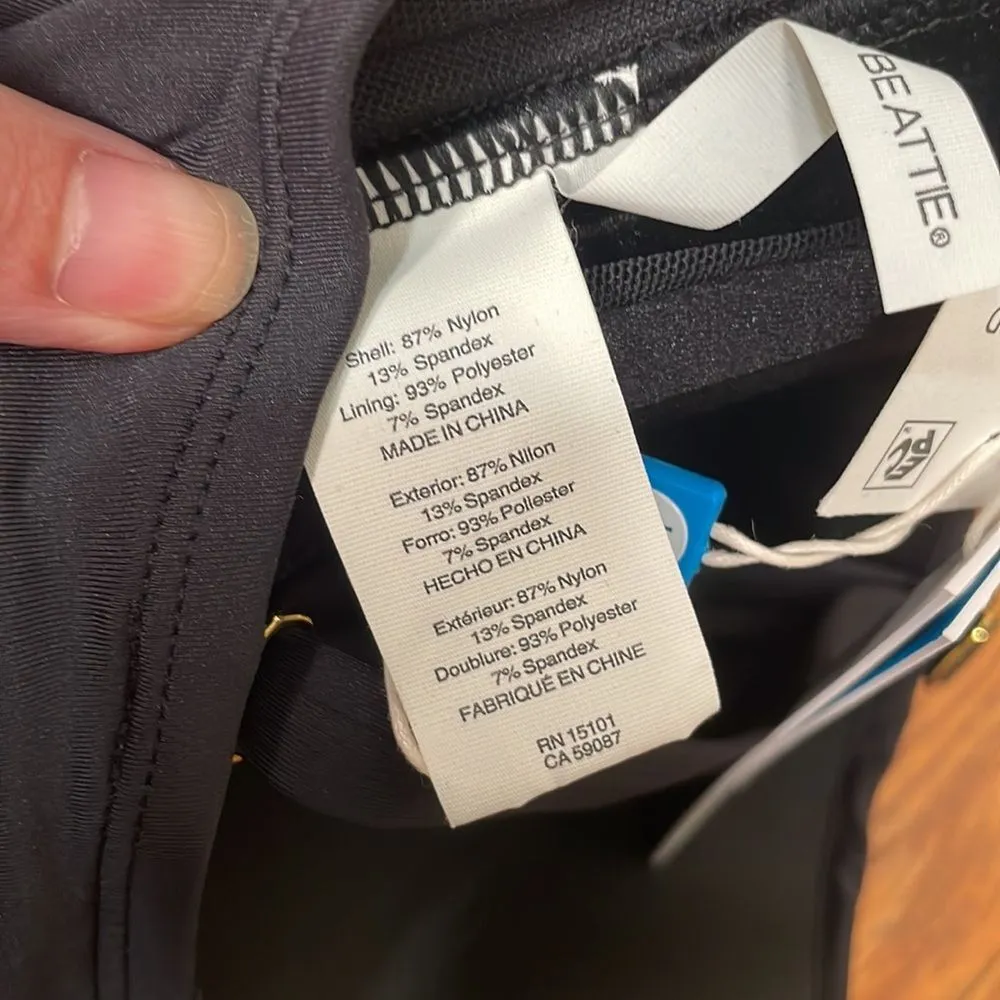 Bleu Rod Beattie Shirred Underwire D-Cup Bikini Top Swimsuit size 36D NWT - Image 8