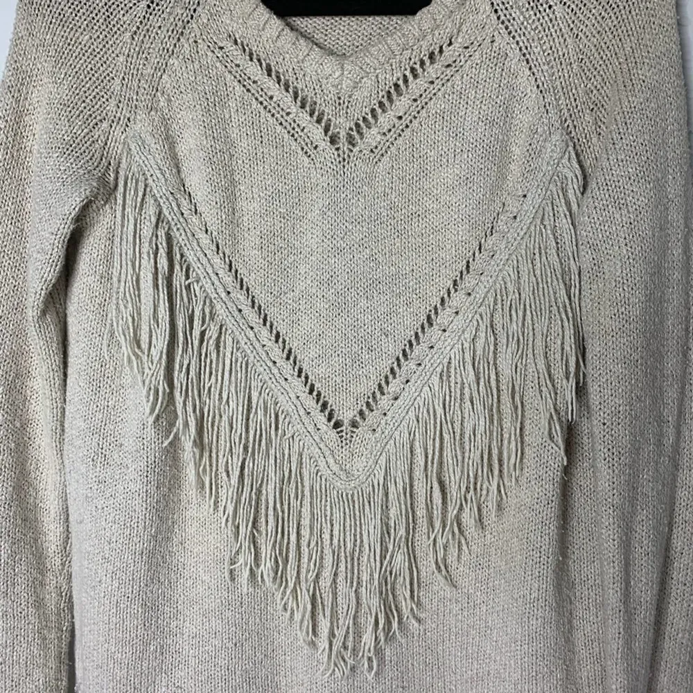Show me your Mumu mellow fringe heart sweater XS‎ - Image 4