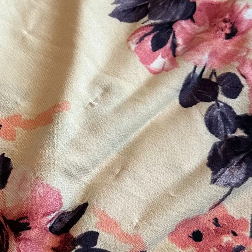 Pinkblush Maternity High Low Floral Print Dress Hi-Lo Short Sleeve Size Large - Image 13