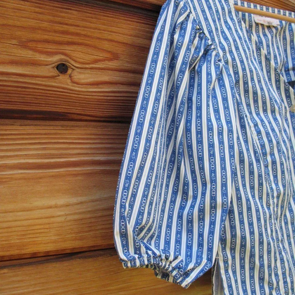 Tory Burch Gemini Link Print Puff Sleeve Top - Image 7