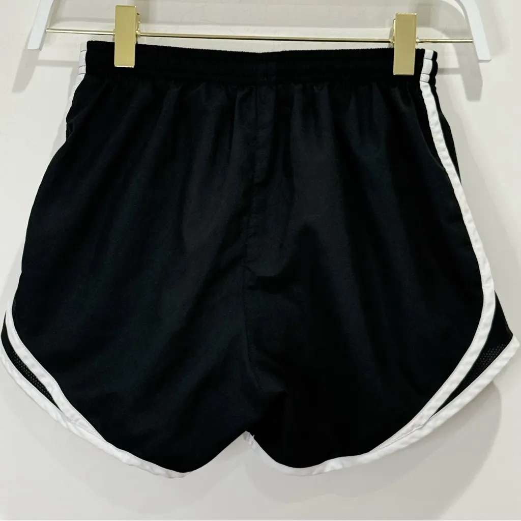 Nike Womens Dri-FIT Tempo Mid-Rise Brief-Lined Running Shorts XS Black White - Image 6