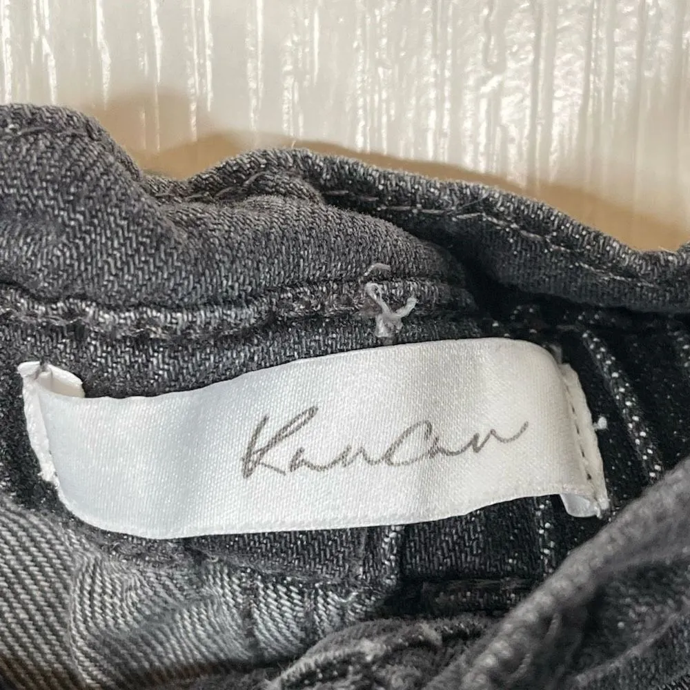 Kancan Sz 11 / 29 Black Paperbag Waist Jeans High Rise Black - Image 5