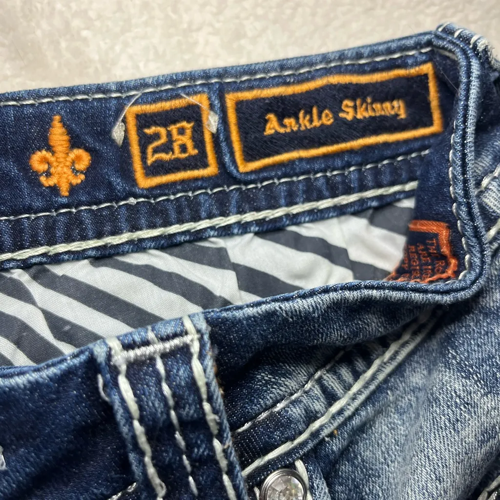 Rock Revival Dianeya Ankle Skinny Jeans, Women’s size 28 - Image 7