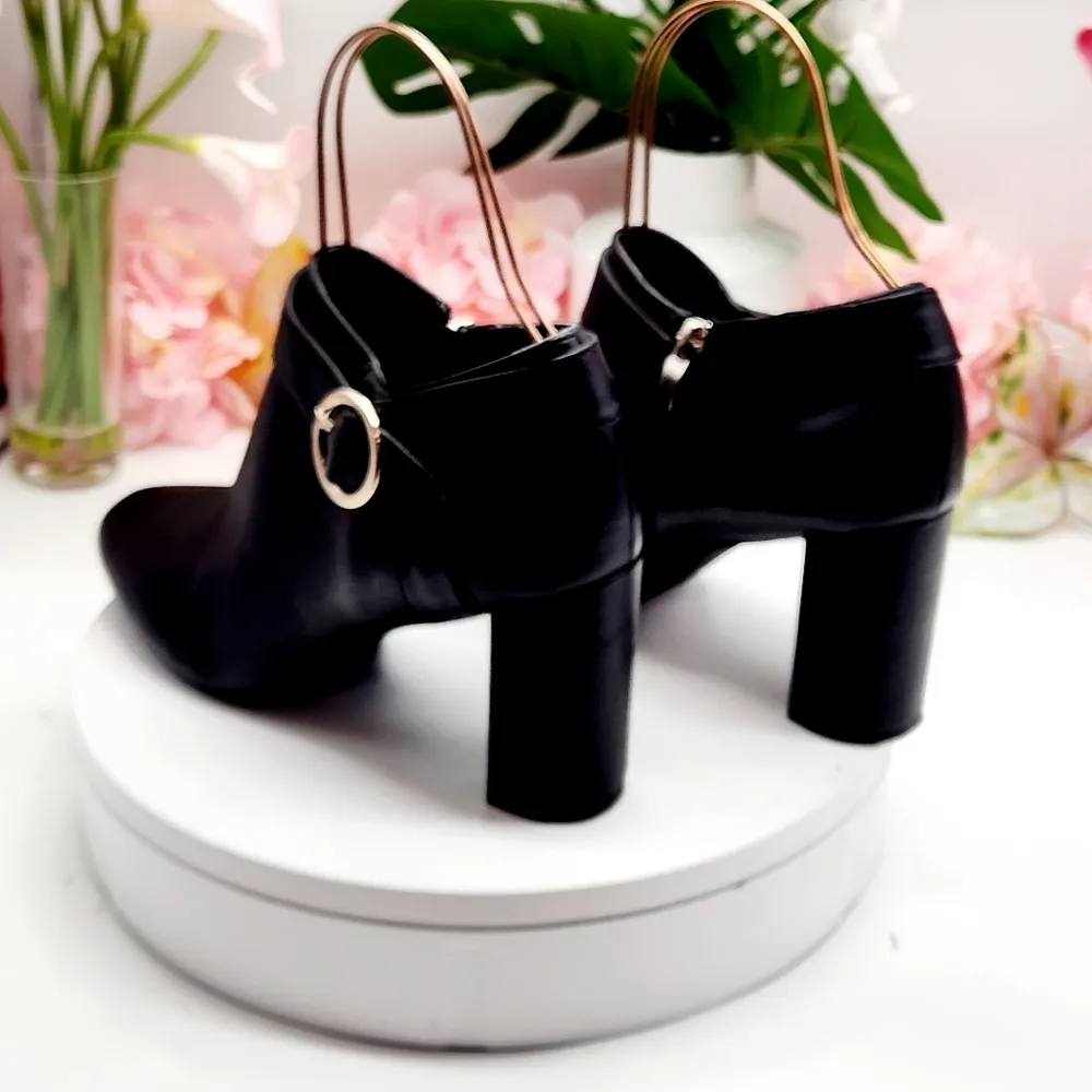 Michael By Michael Shannon Coraline Bkack Ankle Booties - Image 4