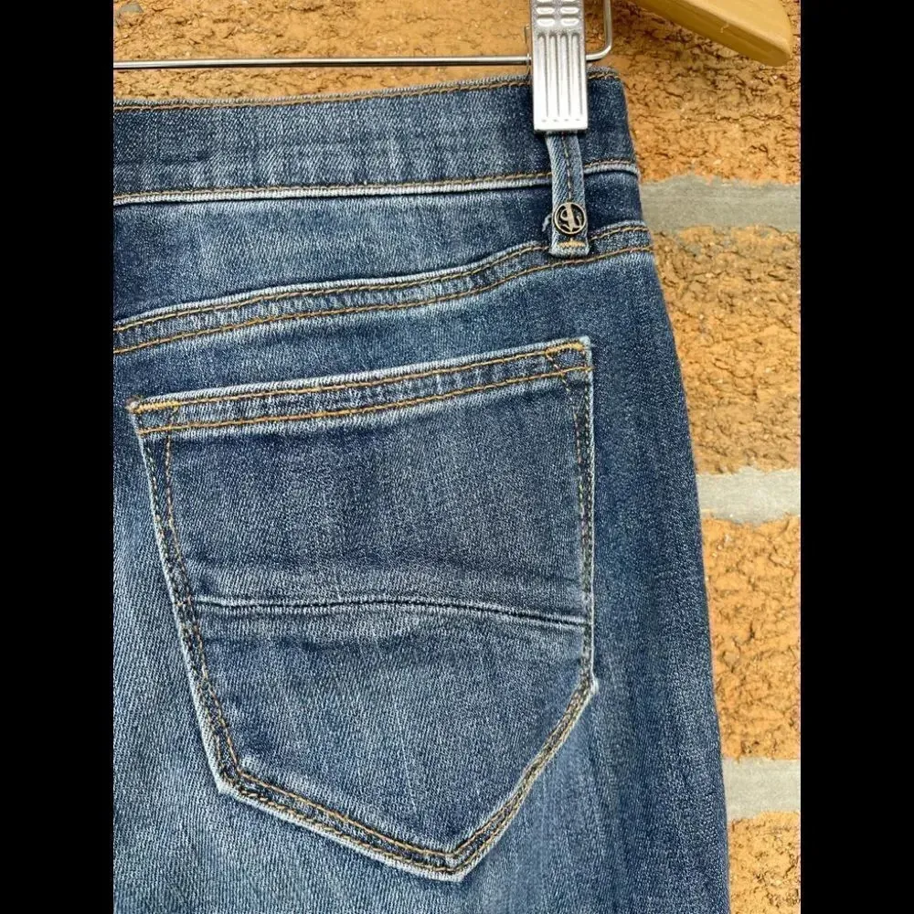 Driftwood Amelia Skraight Crop Classic Fit Frayed Step Hem Ankle Jeans size 26 - Image 6