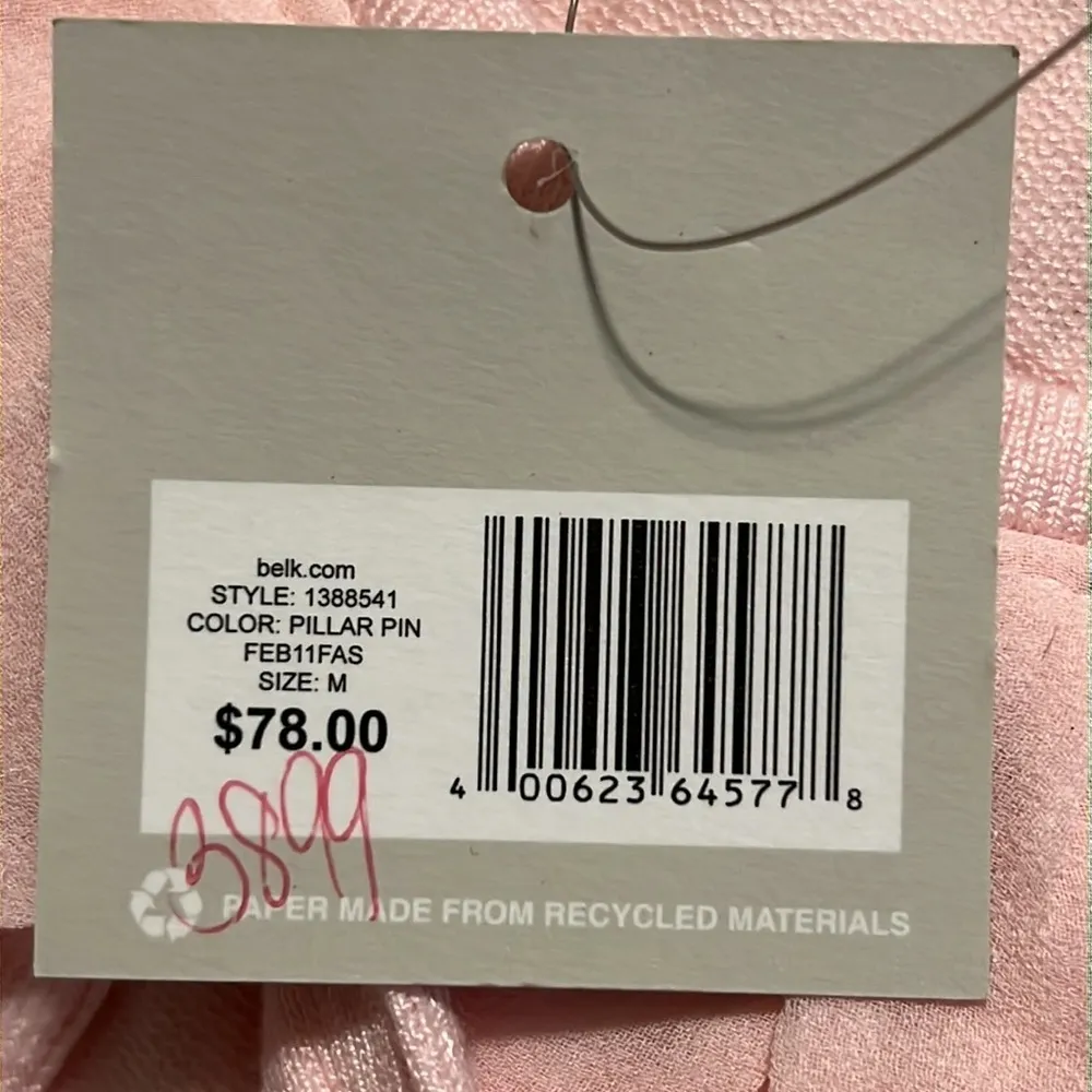 Madison medium womens pink cardigan 3/4 sleeves button up ruffle detail new NWT - Image 9