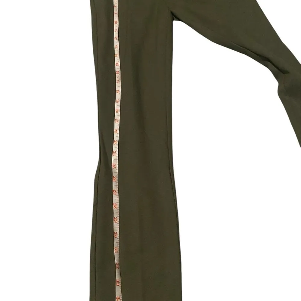 Mango Mid rise skinny olive green trouser dress pants - Image 7