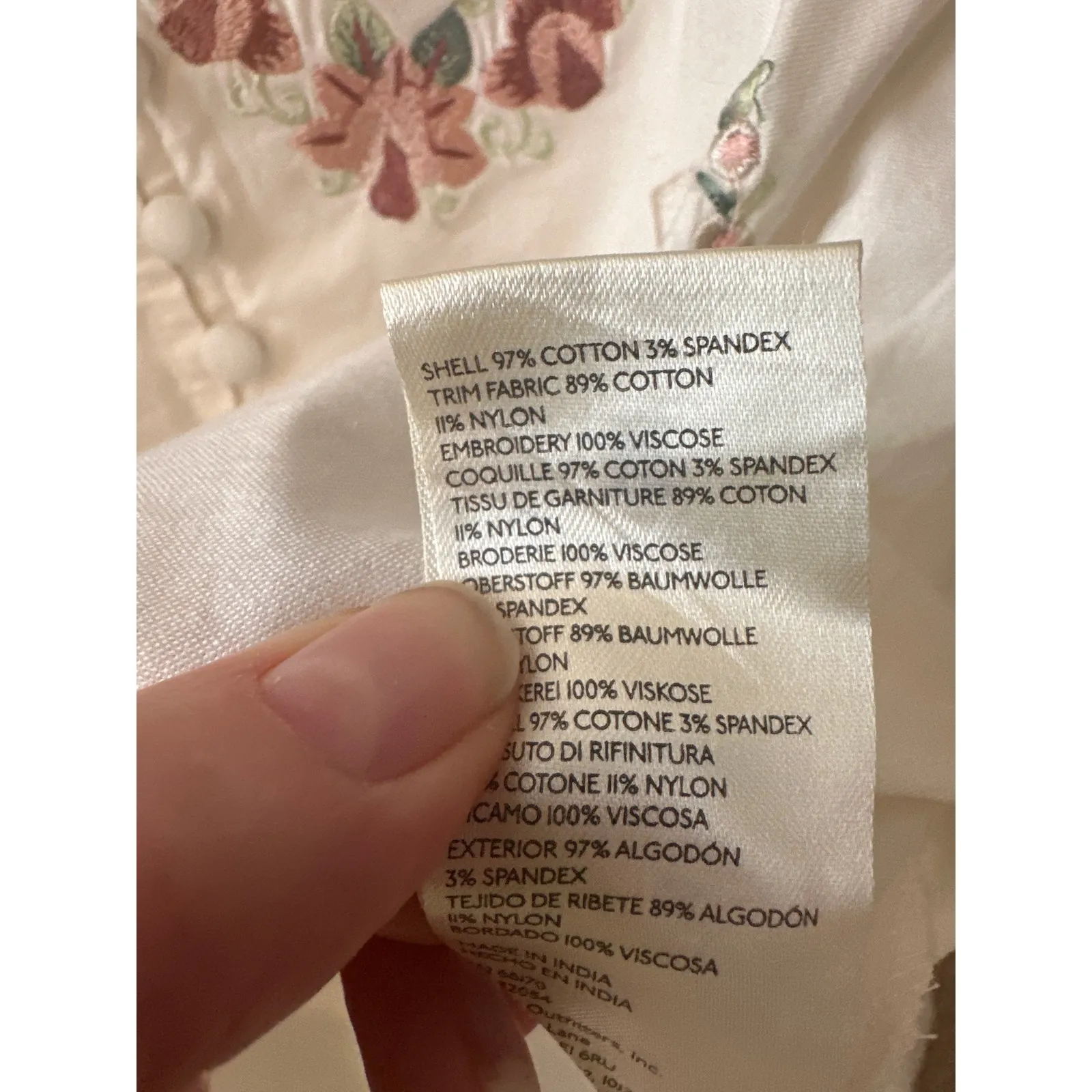 Free People Maeberrie Embroidered Crop Top & Skirt Set Ivory Size M NWT - Image 11