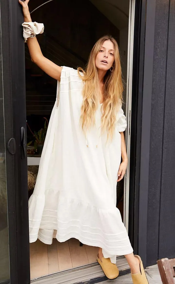 Free People In The Mood Midi Dress In Ivory Size XS   - Image 2