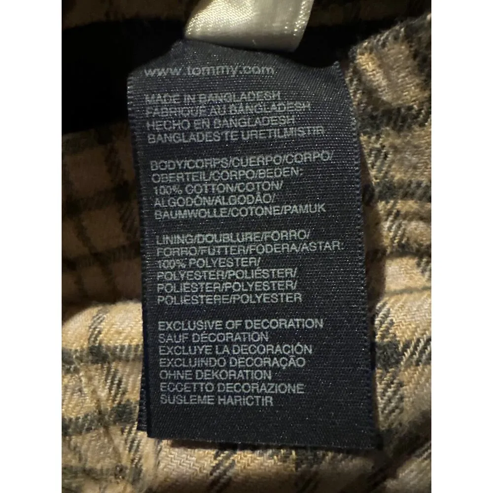 Tommy Hilfiger fall Plaid tan & black skirt with pockets size 8 - Image 8