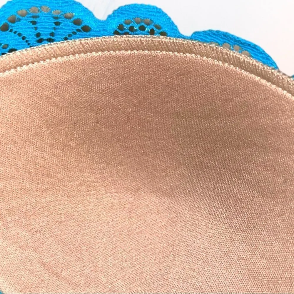 Adored by adore me super cute aqua blue lace bra! New! - Image 5