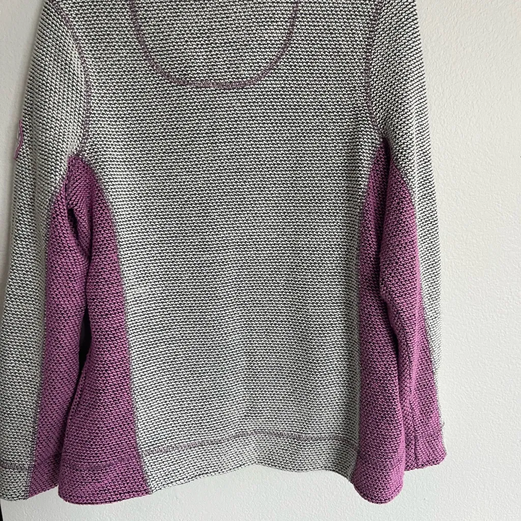 Weird Fish Womens/Ladies Beye Grid Eco Friendly Quarter Zip Fleece Top / Frost G Gray Size 12 - Image 8