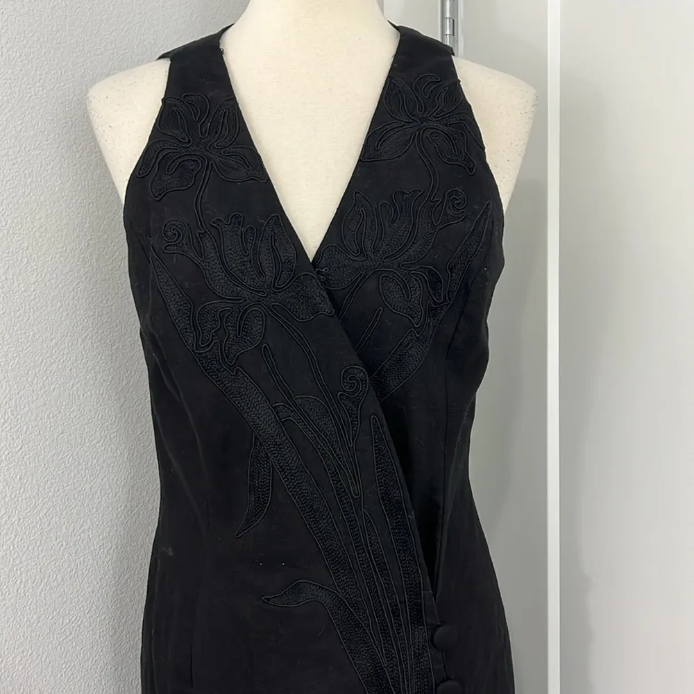 Vintage Marie St. Claire Size 6 Linen V - Image 15