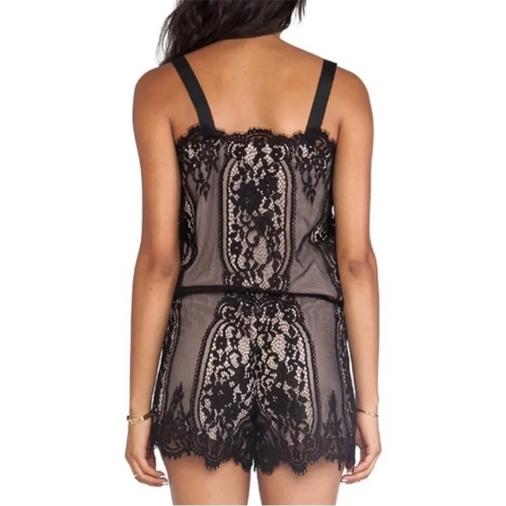 Alexis  Genoa Black Lace Romper Size Medium - Image 5