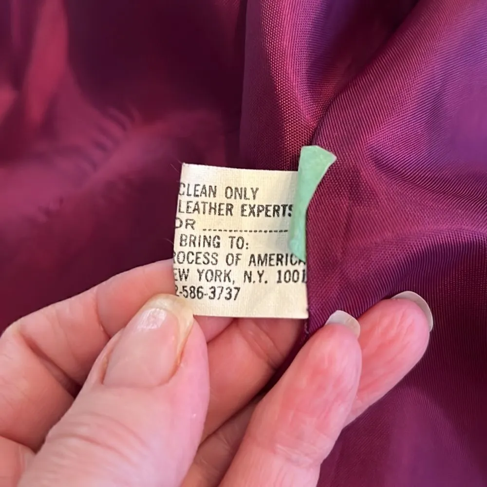 Avanti vintage sz10 purple suede jacket EVC see last 5 photos for signs of wear - Image 8