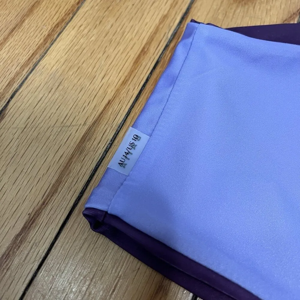 Baiia NWT Purple Reversible One‎ Shoulder Bikini Top Size 10 - Image 6