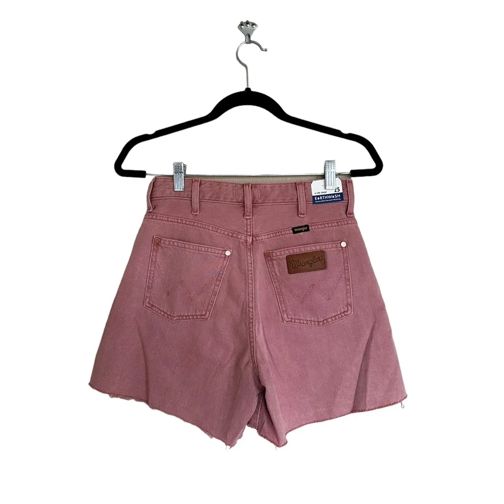 NWT Wrangler X Anthropologie A-Line Shorts In Color Honey / PInk - Image 12