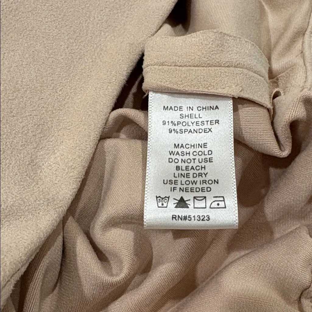 1. State High Waist Beige Shorts - Image 5