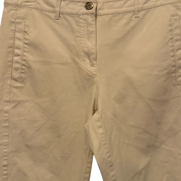 Eileen Fisher‎ Organic Cotton Cropped White Pants nwot - Image 2