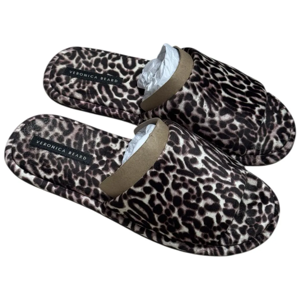 Veronica Beard Gillian Slipper Sandals Animal Leopard Print Coastal Resort 9 - Image 6