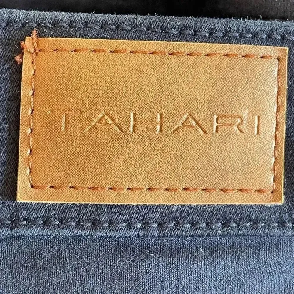 Tahari Denim Jeans Navy Skinny Leg Designer Cotton Blend Mid-Rise SZ 8/29 # 1582 - Image 7