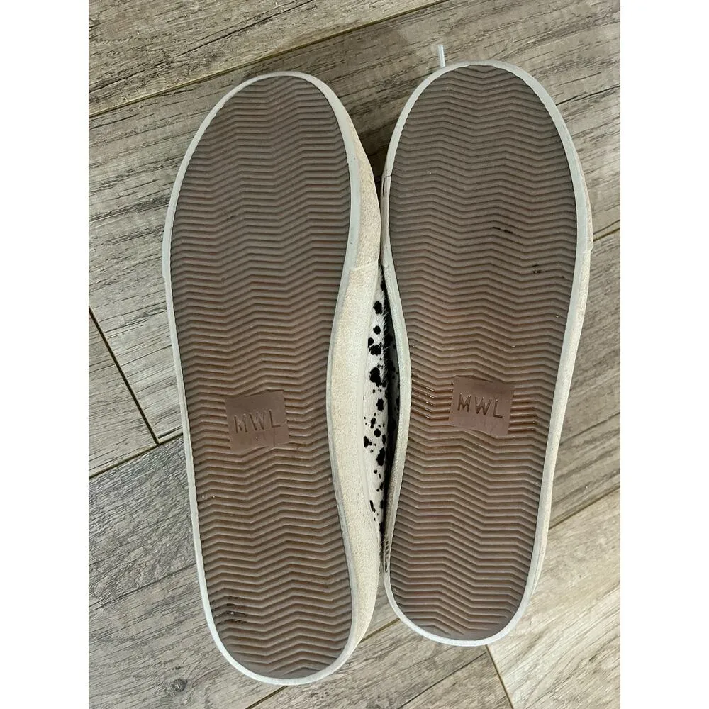 Madewell Sidewalk Low-Top Sneakers in Spatter-Painted Calf Hair Women’s 9 - Image 8