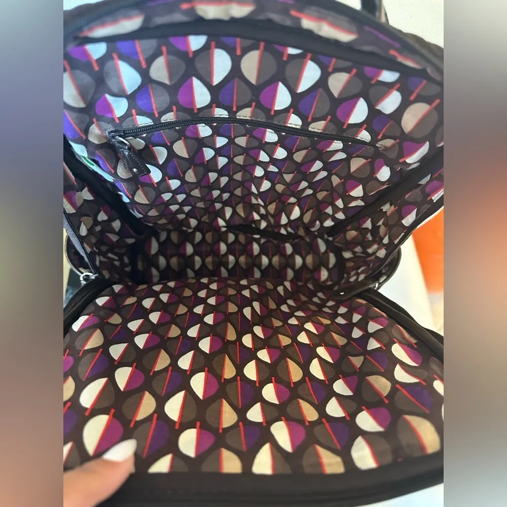 Vera Bradley Backpack Brown Quilted - Image 5