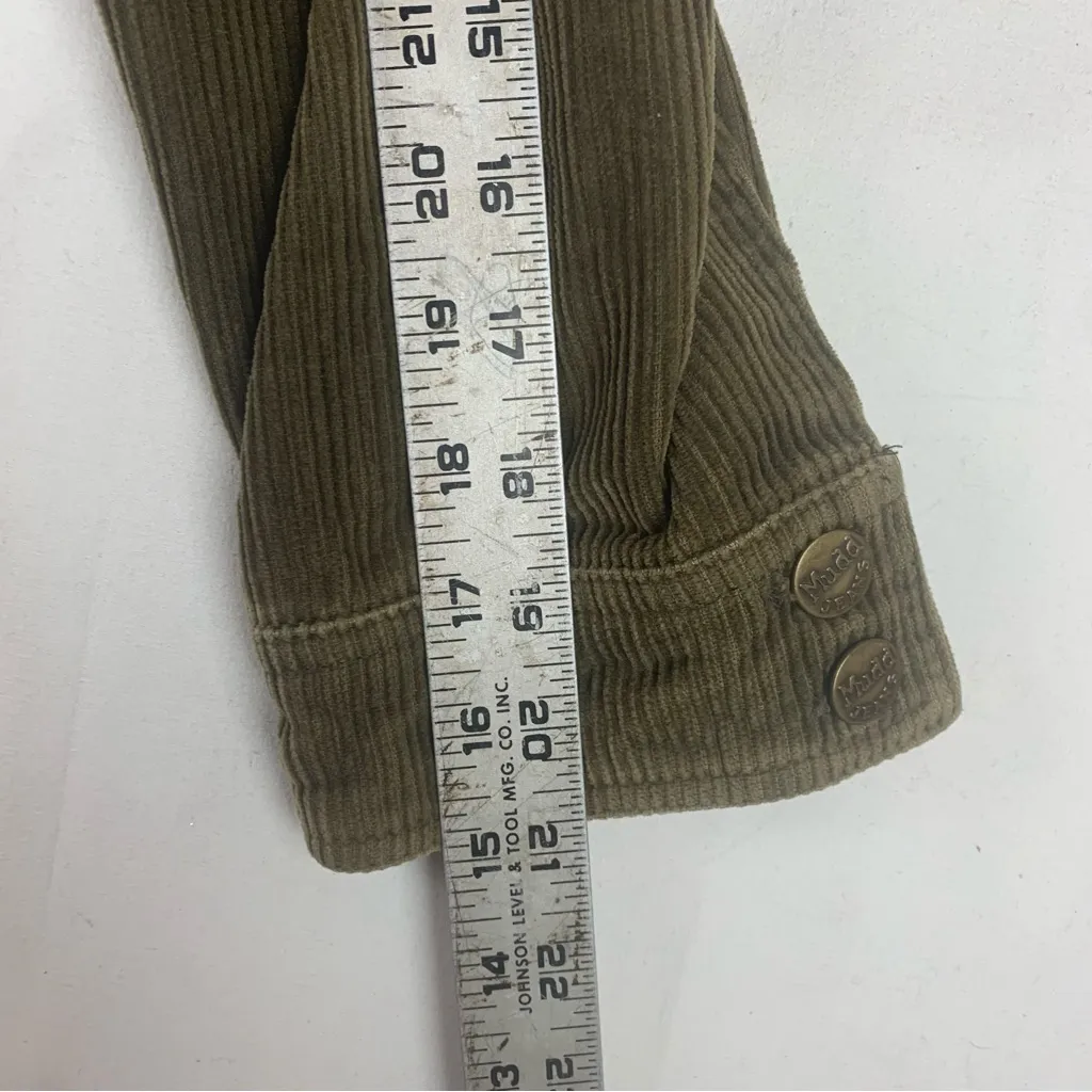 Mudd size medium y2k brown corduroy jacket blazer utility 90s vintage boho - Image 9