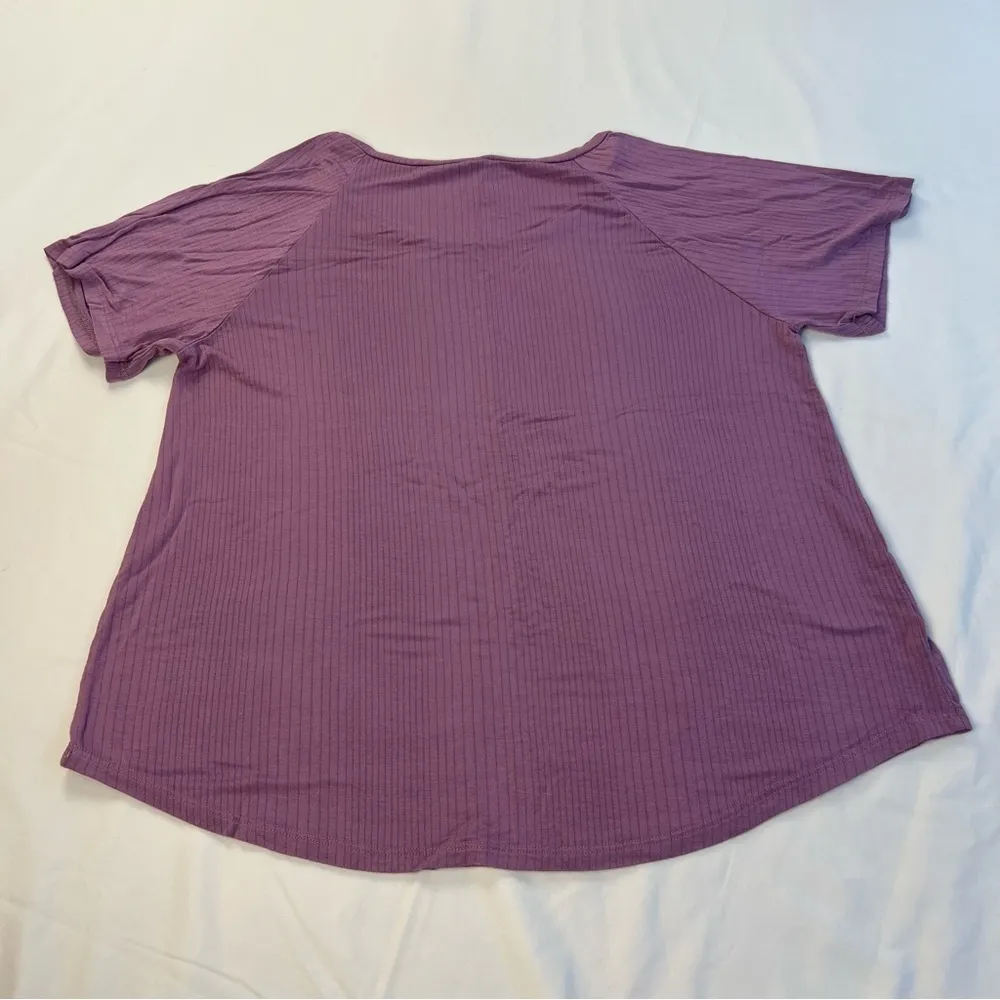 Honeydew Pajama Top, Size: Large Purple - Image 2