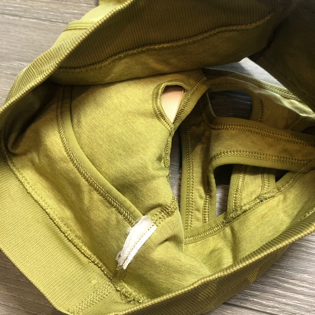 Gymshark Adapt Green Camo Seamless Sports Bra Cross Back Size Small Athletic Gym - Image 8