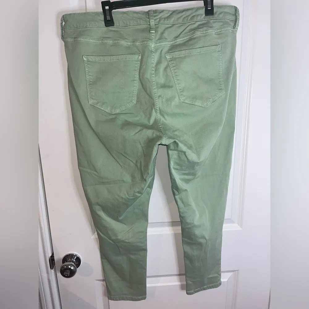 ANA A New Approach Sage Green High Rise Skinny Ankle 5 Button CasualJeans Sz 18W - Image 7