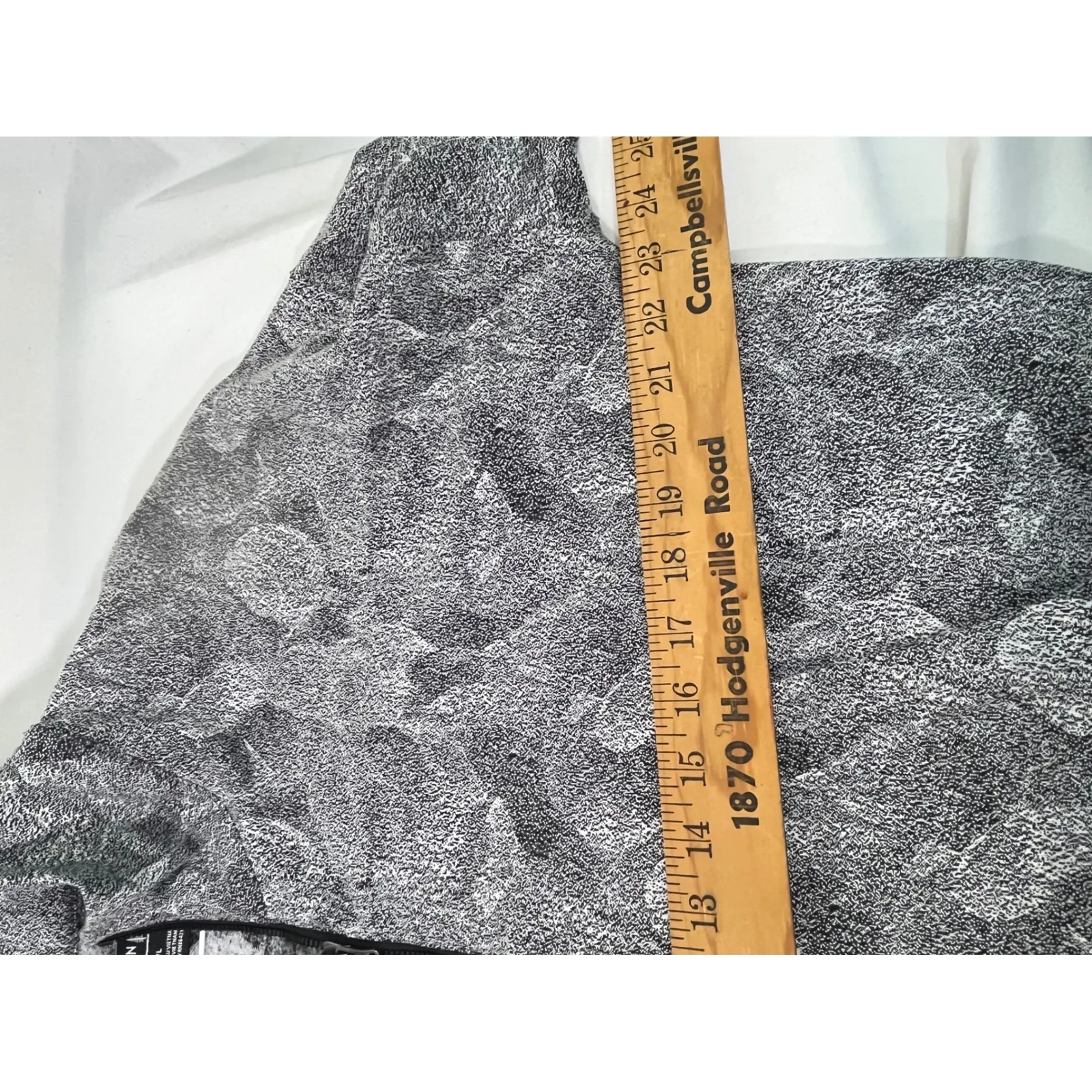 KYODAN OUTDOOR Women's Leaf Print Pullover Sweater 1/4 Zip Nature Black White LG - Image 12