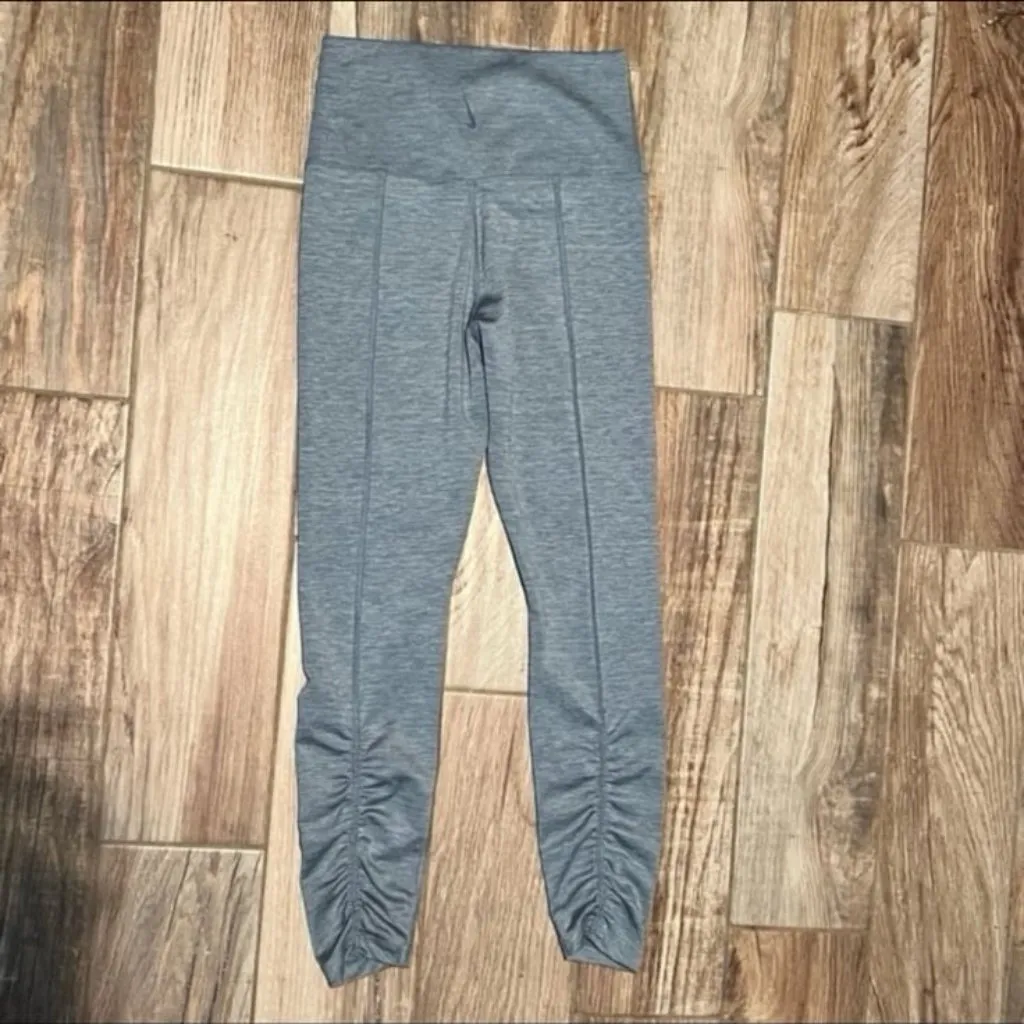 Women's Nike Yoga Ruched High-Waisted Ankle Leggings - Image 3