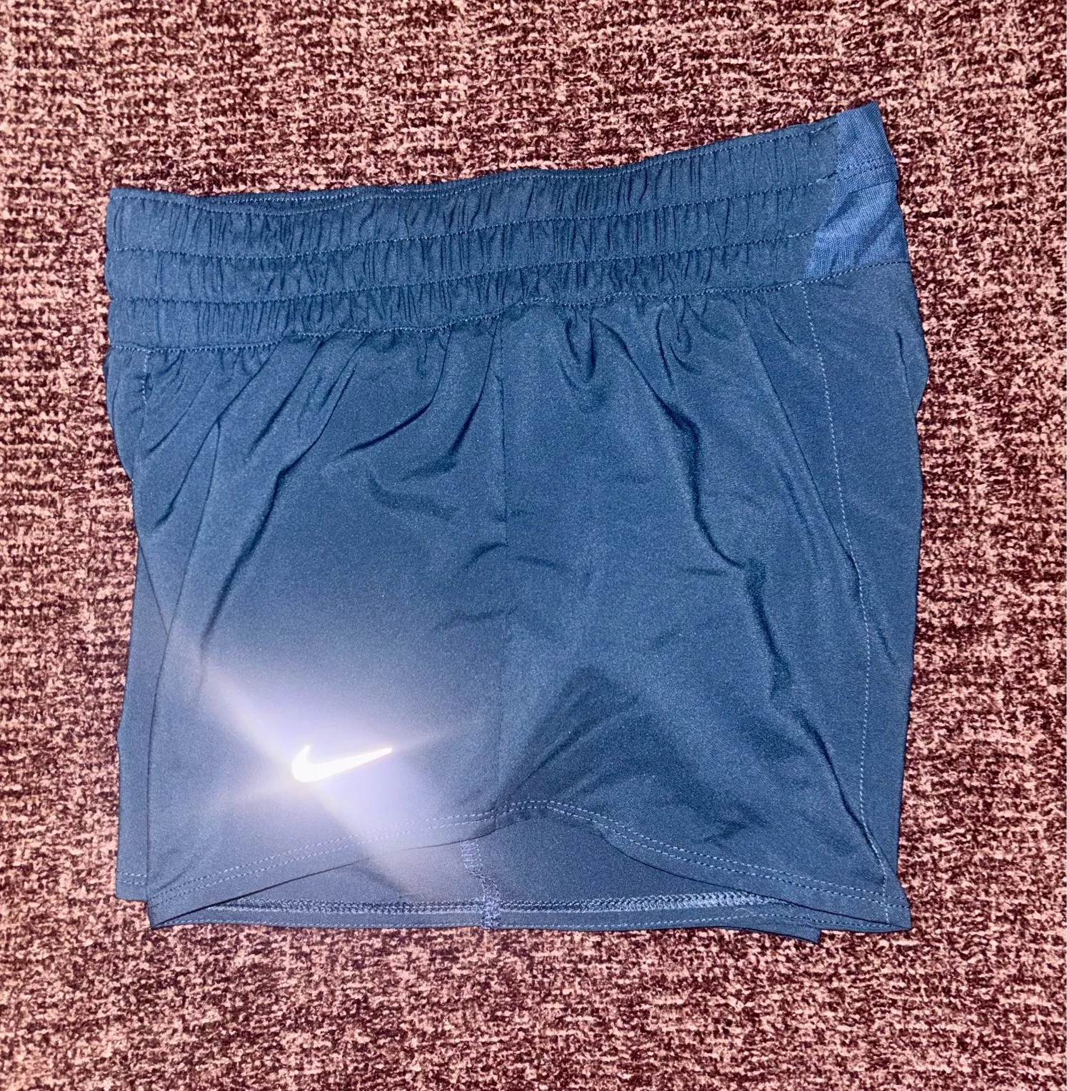 Nike Running Shorts Lined Women's XS Dri Fit XS Dark Teal Athletic Workout. EUC. - Image 2