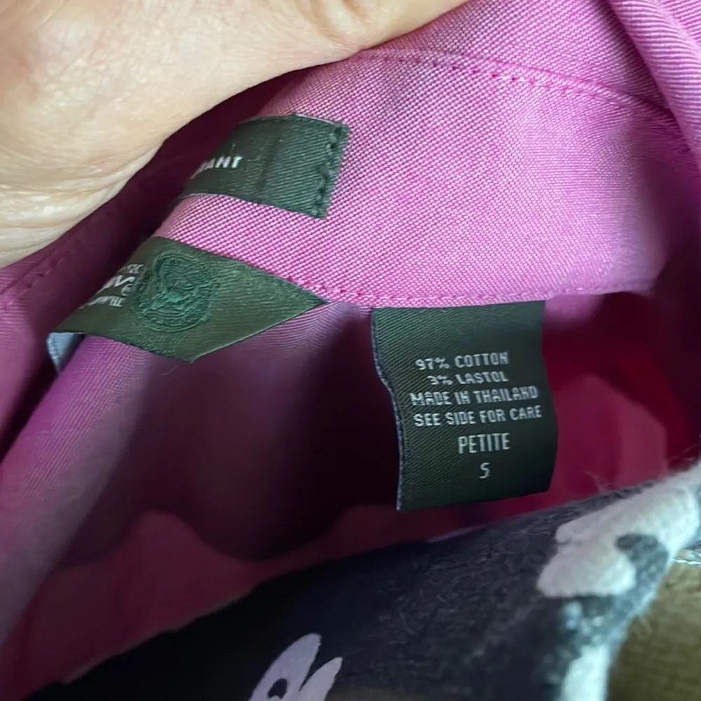 EDDIE BAUER Pink Button Down Shirt Size Small Petite - Image 7