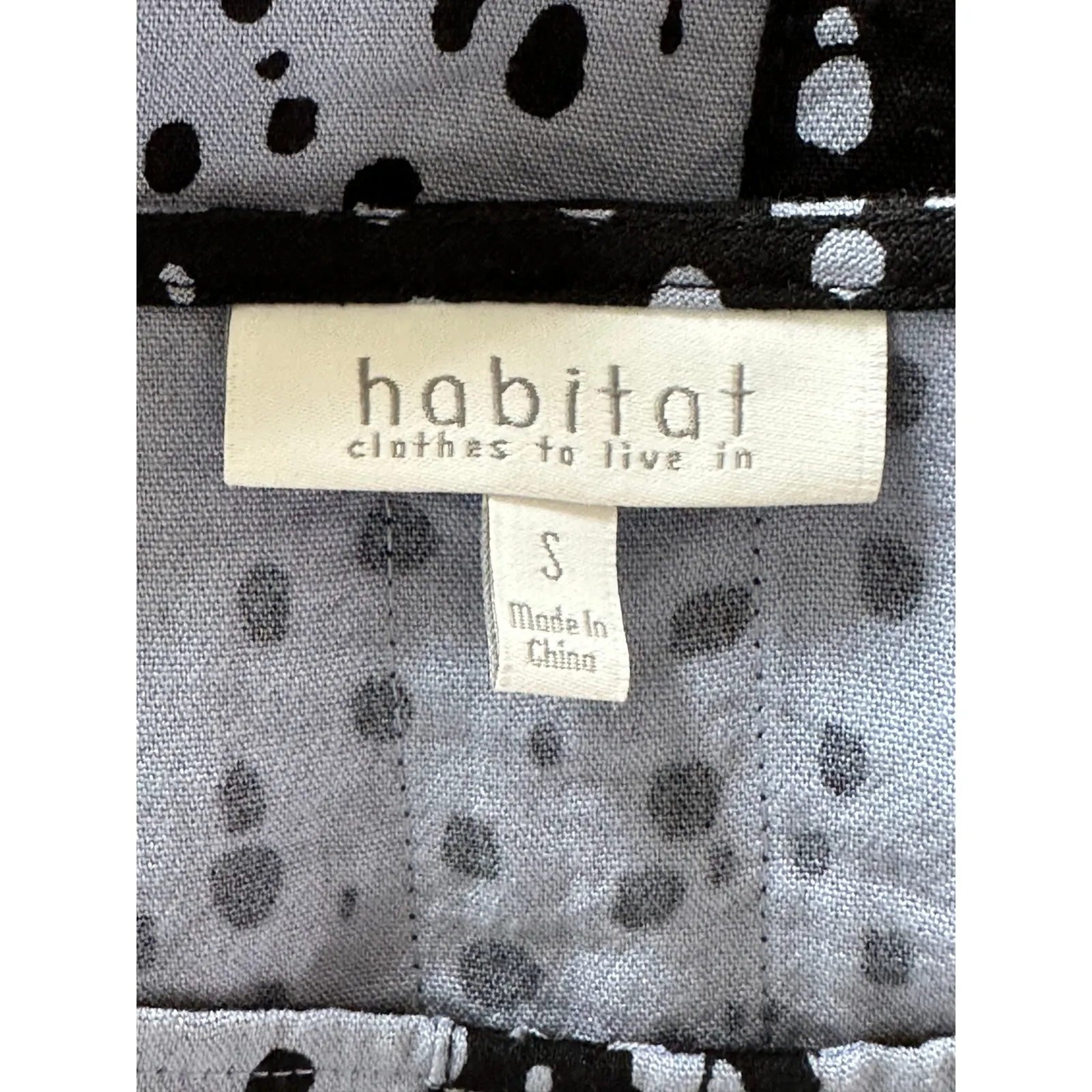 Womens Dress Sheath/tunic Polka Dot Blue Black Size Small Kneelength Lagenlook - Image 3