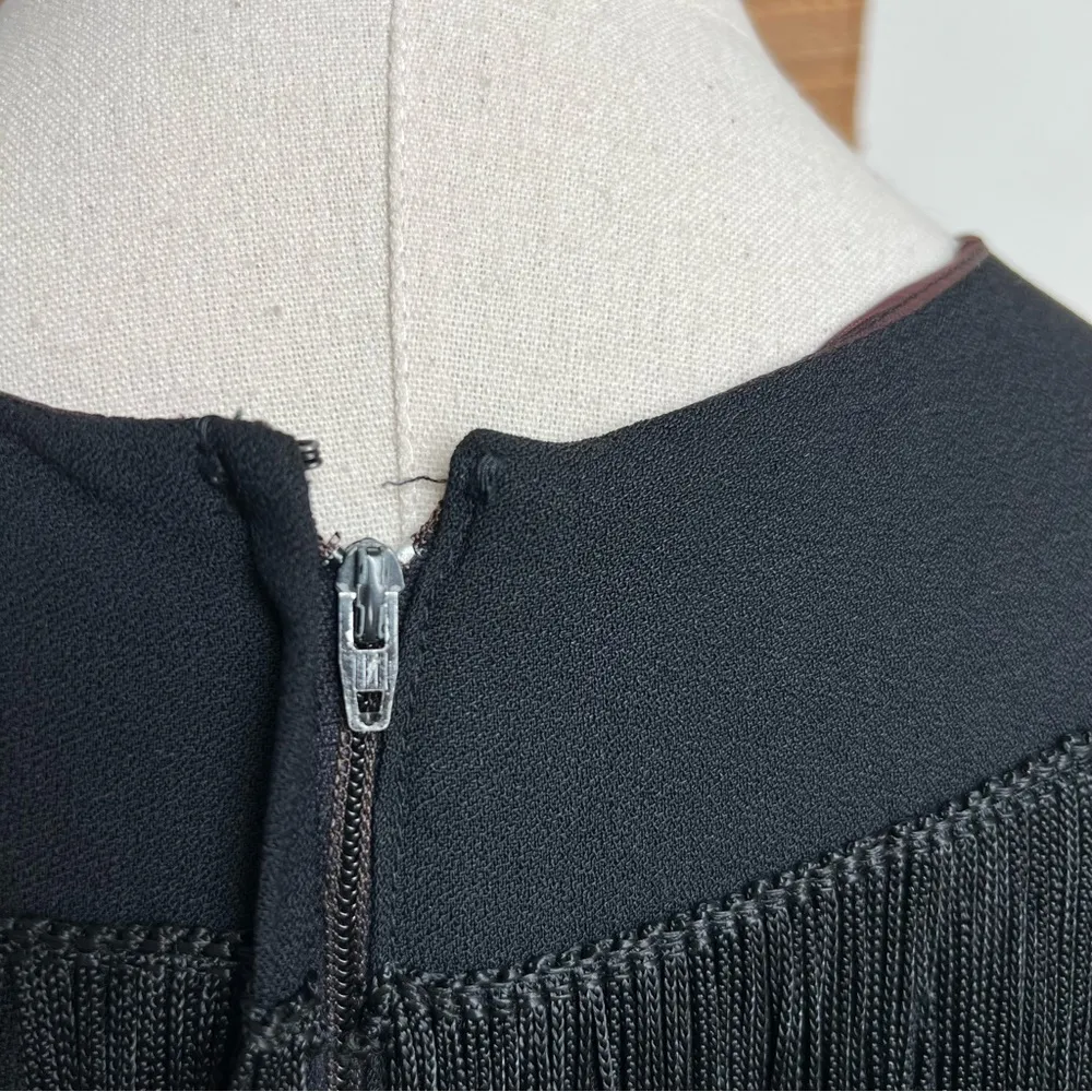 Vintage Great Gatsby Black Flapper Super Mini Dress or Tunic Size 8 - Image 7