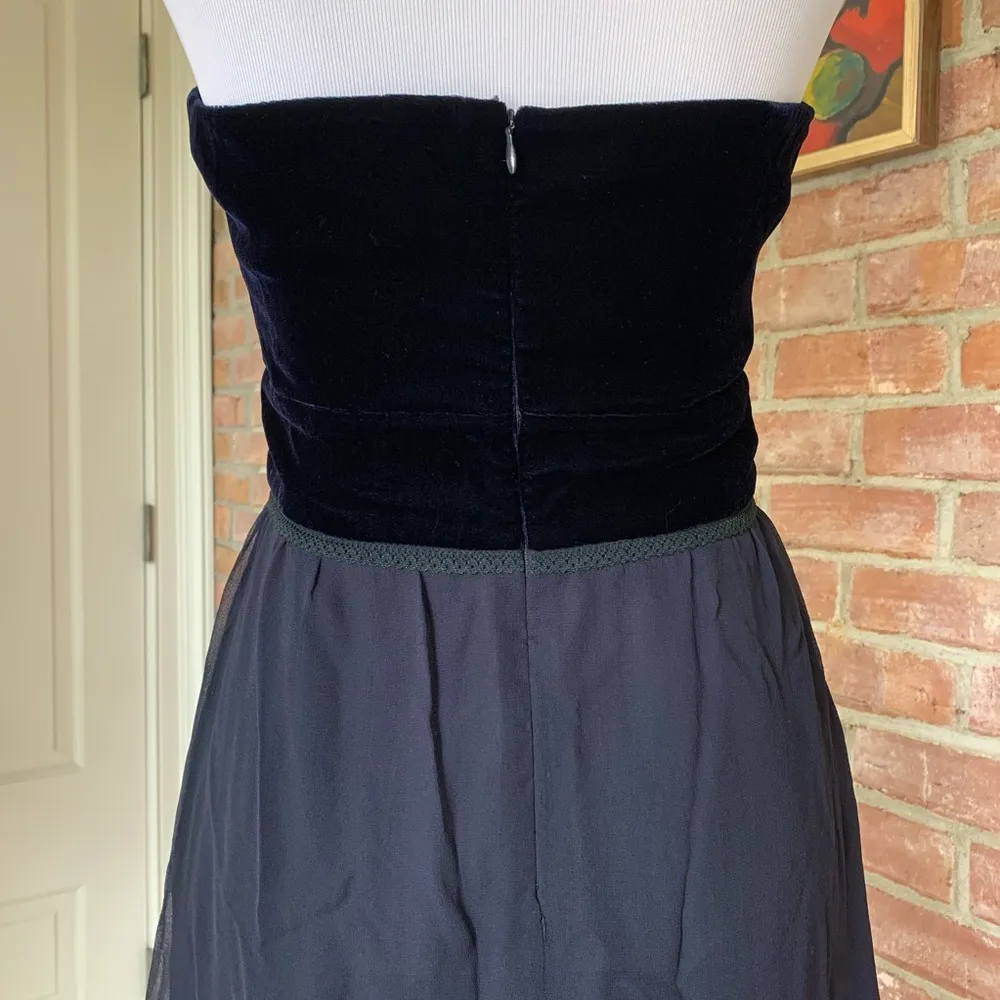 Bcbgmaxazria Silk Navy Halter Dress 2 NWOT - Image 6